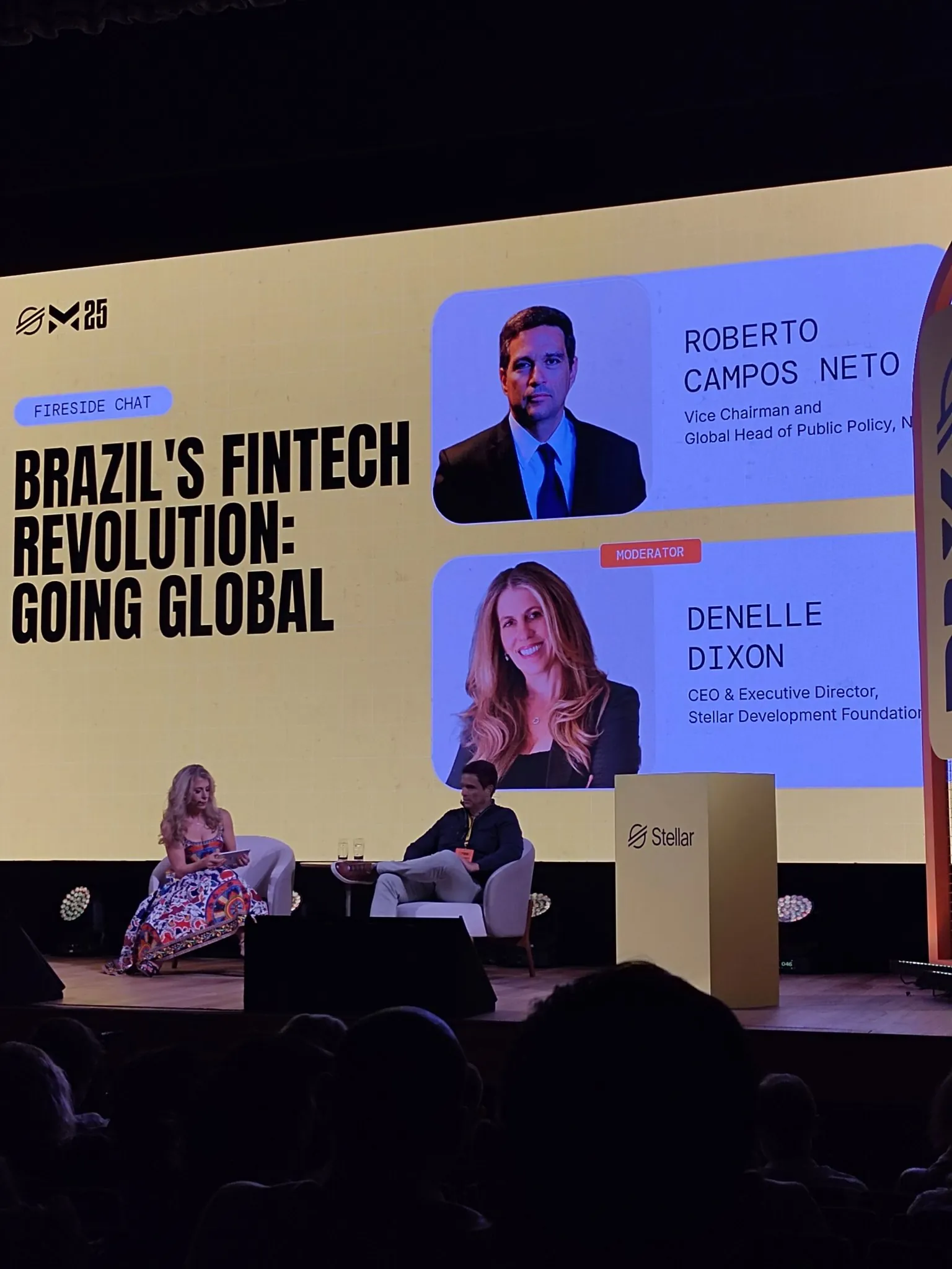 A panel on the Meridian main stage